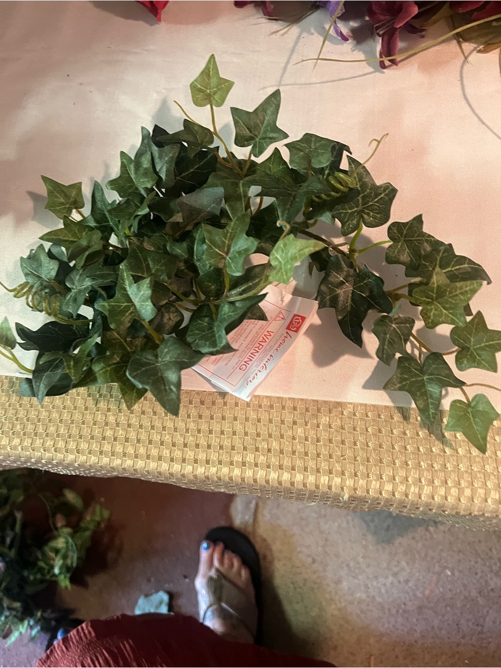 Home Interiors Green Faux Ivy Garland Set of 2